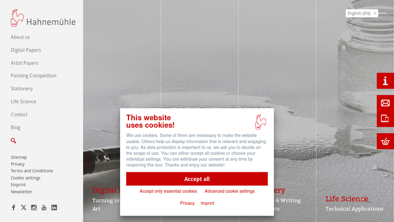 Paper „Made in Germany“ since 1584