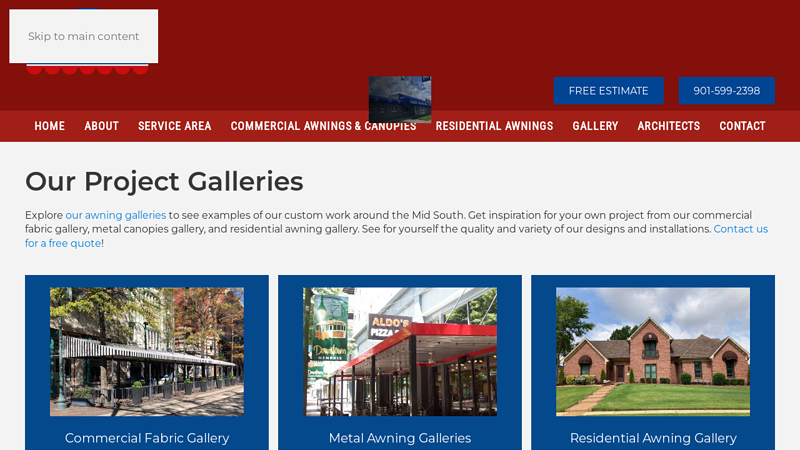 Parasol Awnings LLC Serving Memphis TN and the Mid