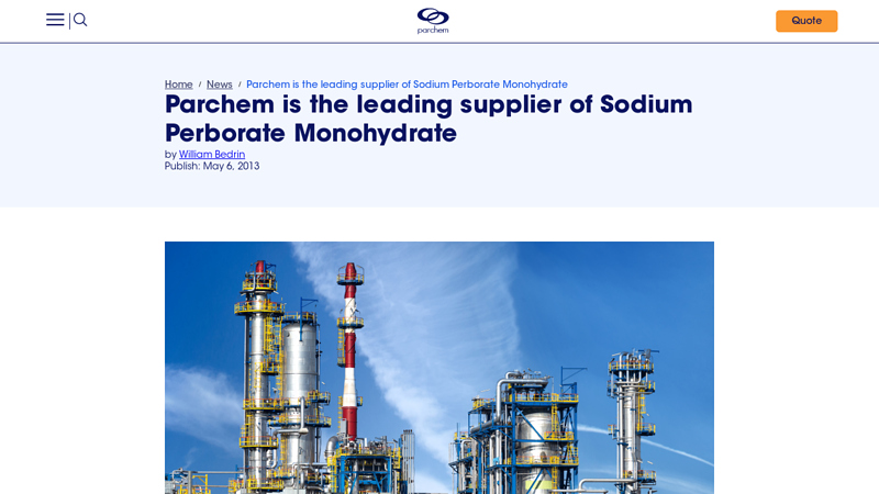 Parchem is the leading supplier of Sodium Perborate Monohydrate