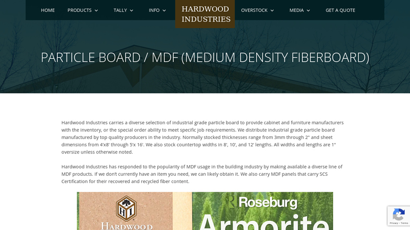 Particle Board and MDF