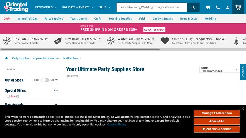 Party Supplies for Every Occasion