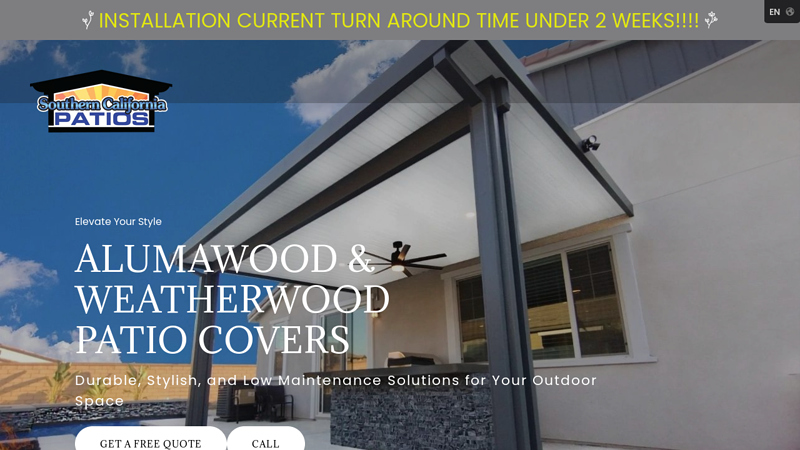 Patio Covers in Southern California Installation