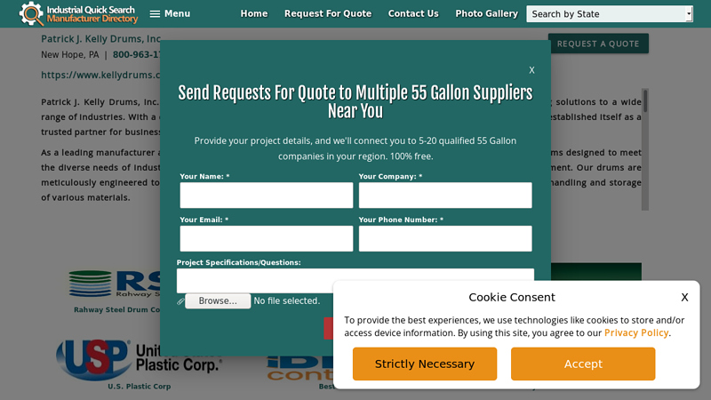 Patrick J. Kelly Drums, Inc.