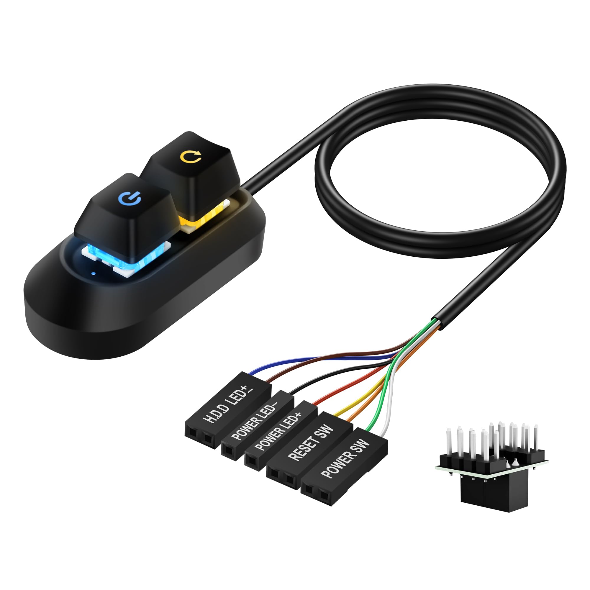 PC Power Button, Desktop Power Button PC External Power Switch ...