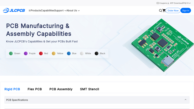 PCB Manufacturing & Assembly Capabilities