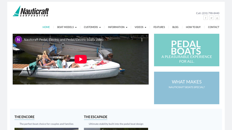 Pedal (Paddle) & Electric Boats by Nauticraft
