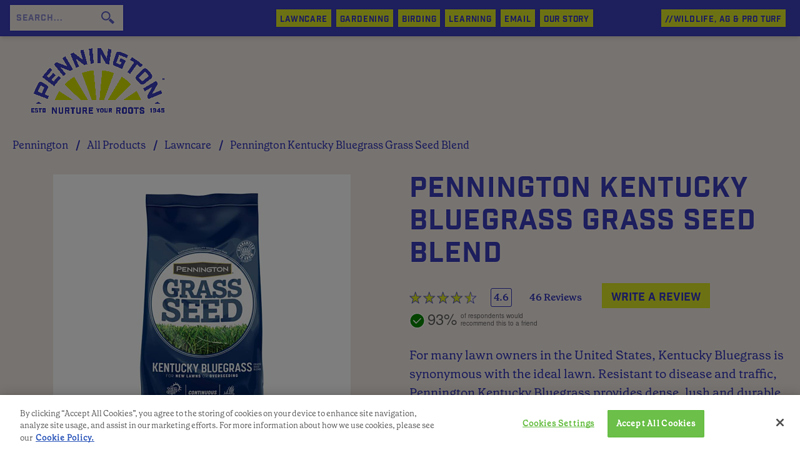 Pennington Kentucky Bluegrass Grass Seed Blend