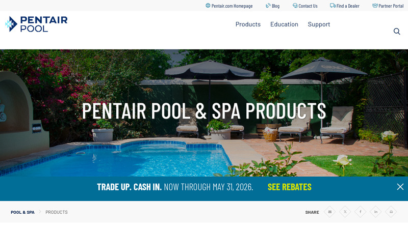 Pentair Pool & Spa Products