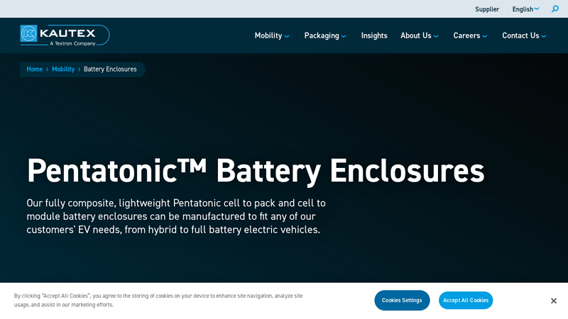 Pentatonic Battery Enclosures