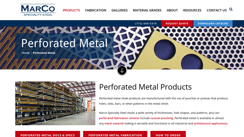Perforated Metal Products & Fabrication Services