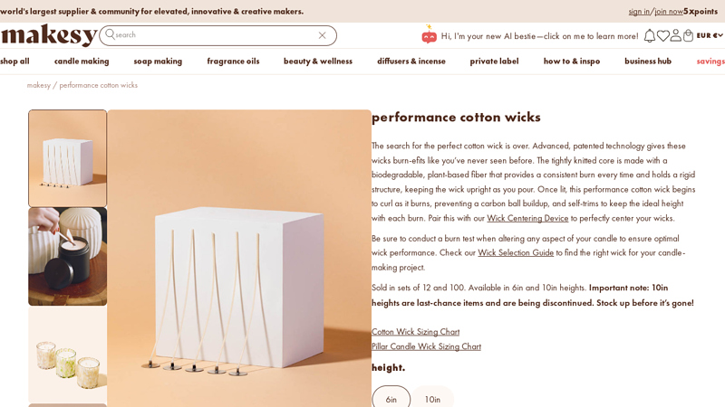 Performance Cotton Wicks