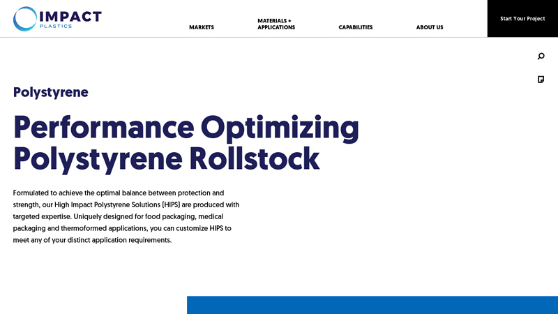Performance Optimizing Polystyrene Rollstock