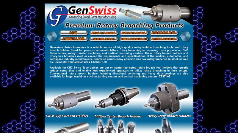 Performance Rotary Broaching Tools for CNC Swiss, Lathes ...