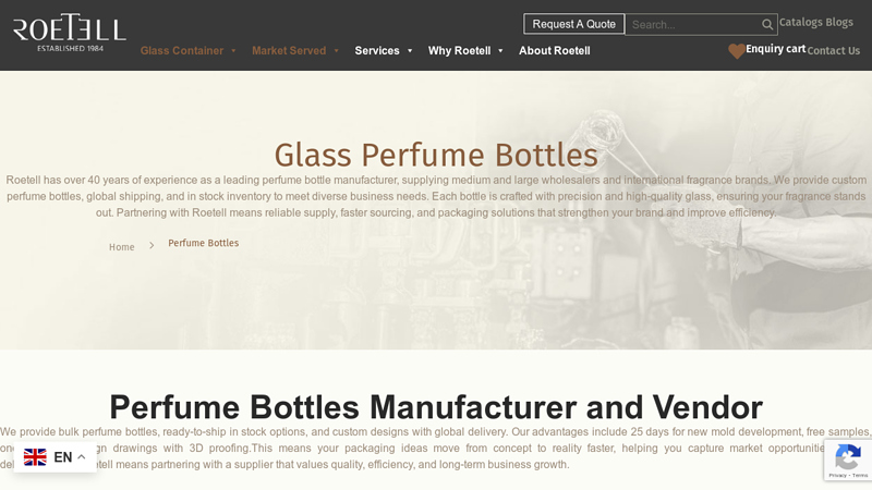 Perfume Bottles Manufacturer and Vendor