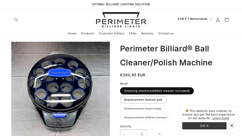 Perimeter Billiard® Ball Cleaner/Polish Machine