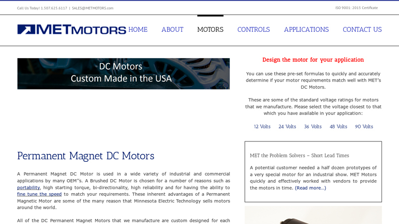 Permanent Magnet DC Motors