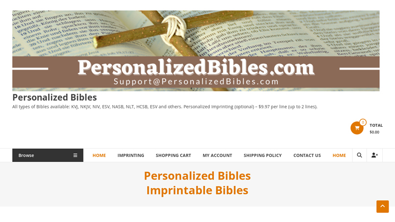 Personalized Bibles