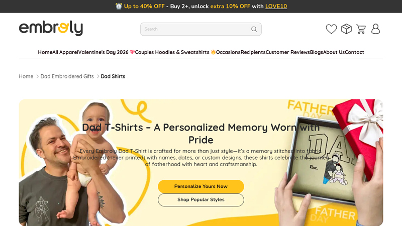 Personalized Dad T custom t-shirts