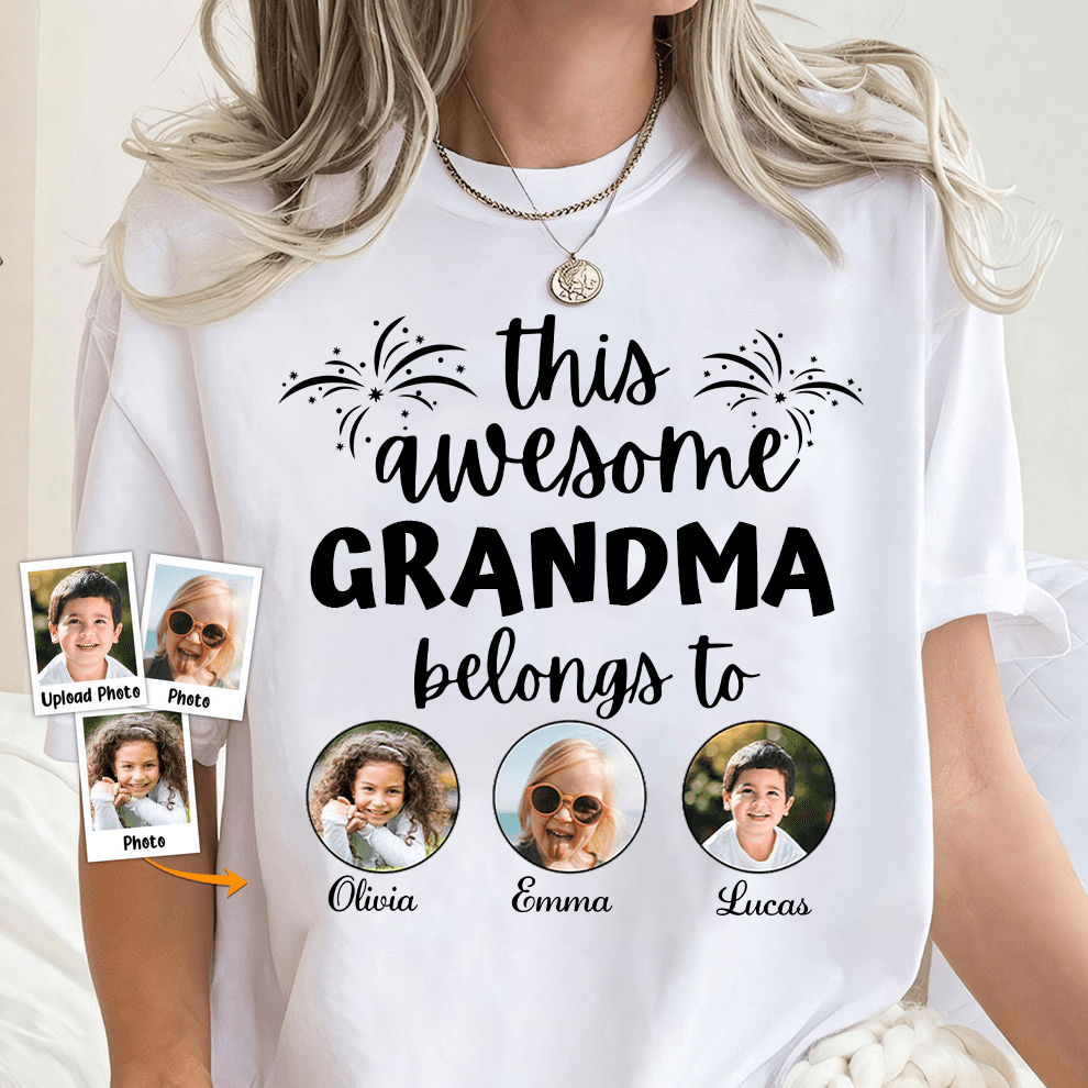 Personalized Gift for Grandma custom t-shirts