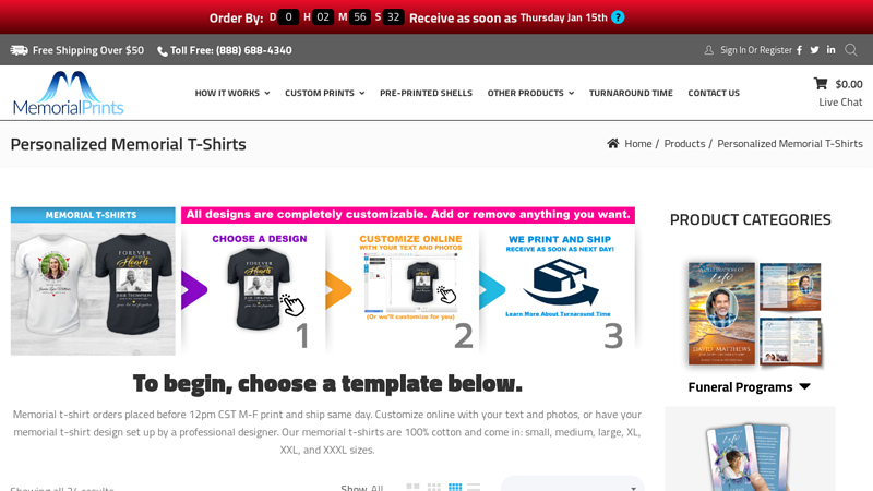 Personalized Memorial T Shirts custom t-shirts