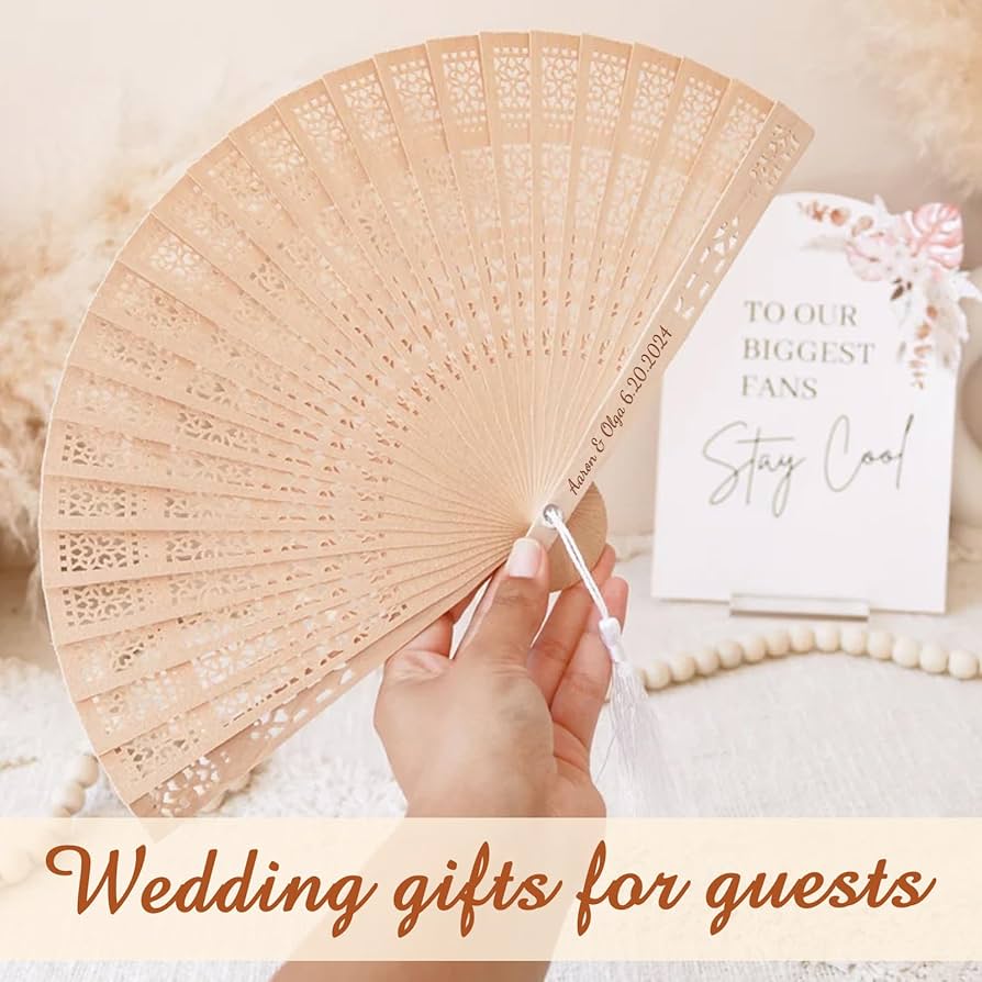 Personalized Wedding Hand Fans