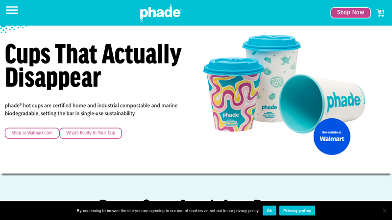 phade® Compostable Paper Cups