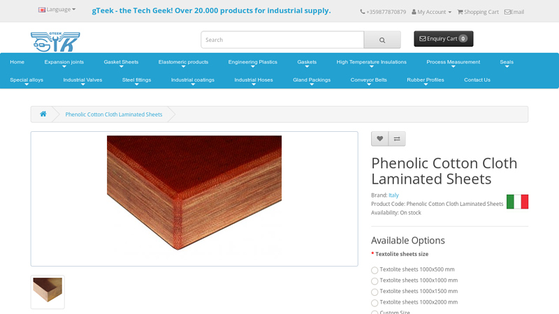 Phenolic Cotton Cloth Laminated Sheets