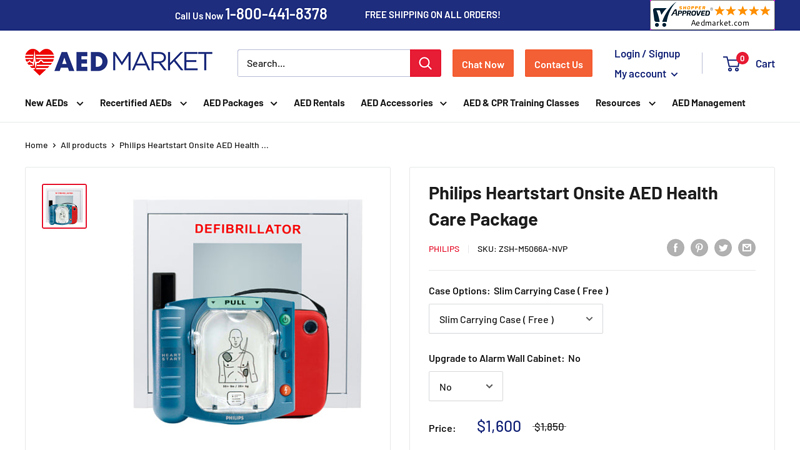 Philips Heartstart Onsite AED Health Care Package