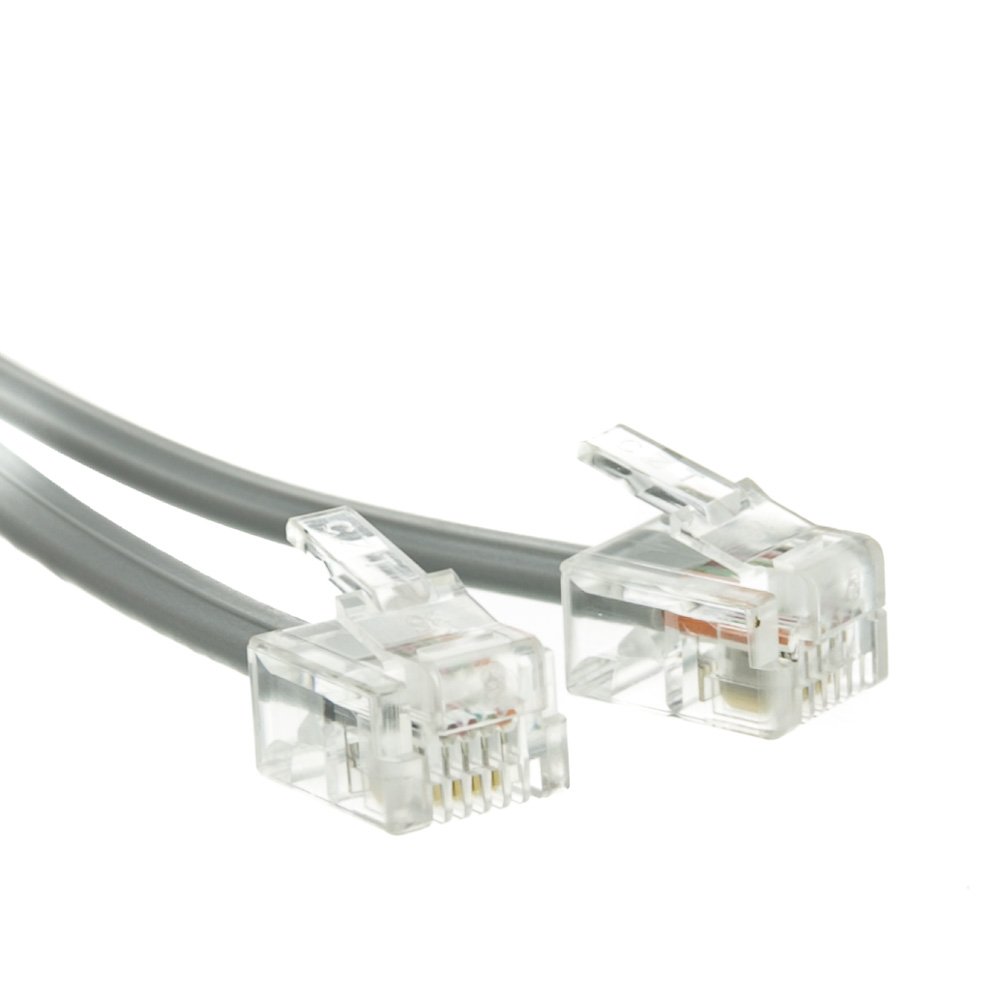 Phone Cable, RJ11 (6P4C), Reverse