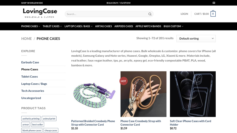 Phone Case Wholesale Supplier, Leading Manufacturer