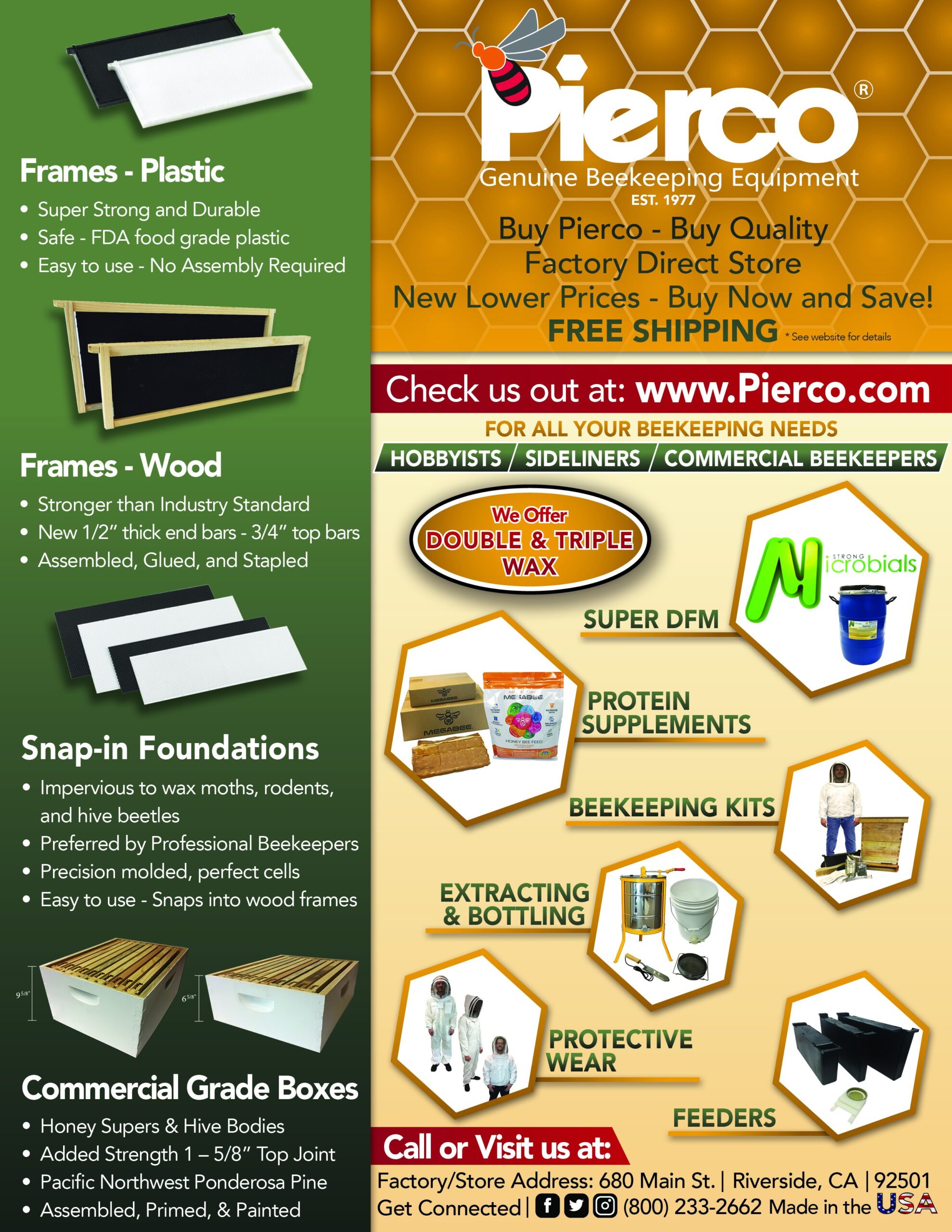 Pierco Beekeeping Equipment