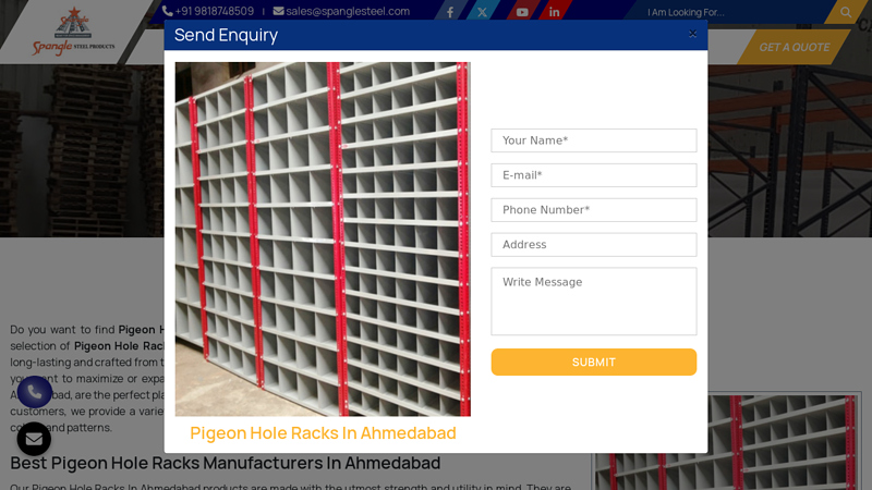 Pigeon Hole Racks In Ahmedabad