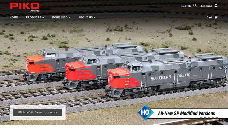 PIKO America  of G Scale & HO Scale Model Railroading