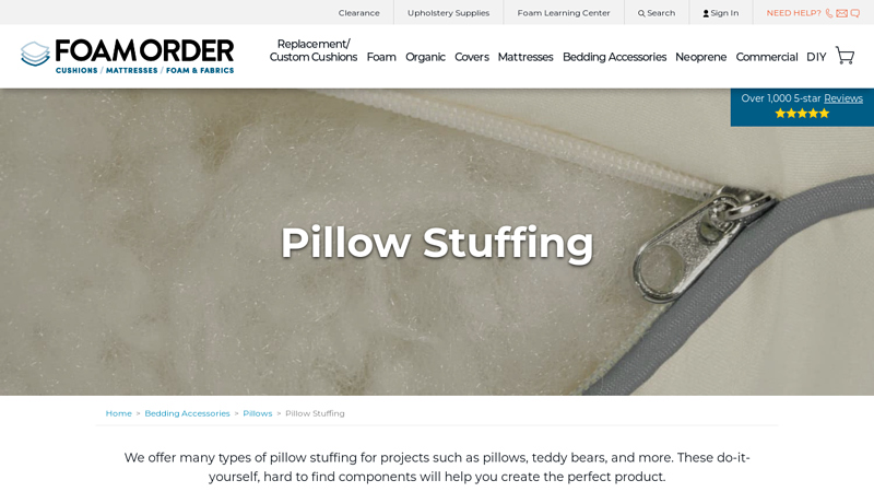 Pillow Stuffing for Latex, Memory Foam and More