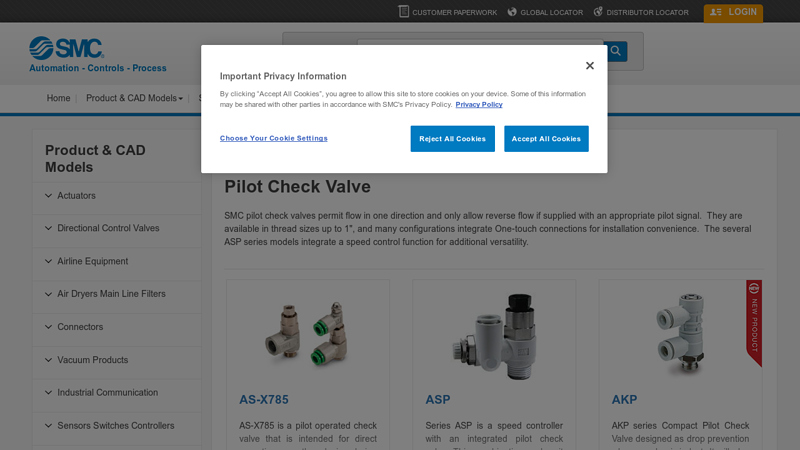 Pilot Check Valve