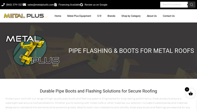 Pipe Flashing & Boots for Metal Roofs