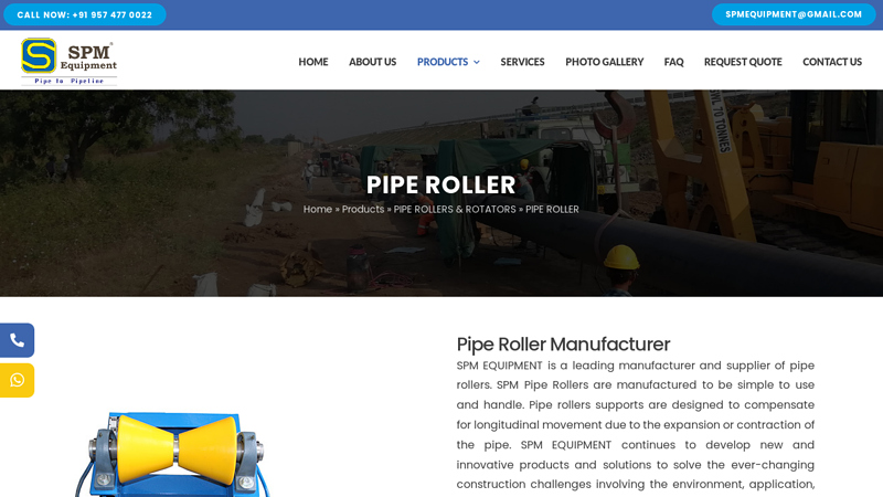 Pipe Roller Manufacturer & Supplier