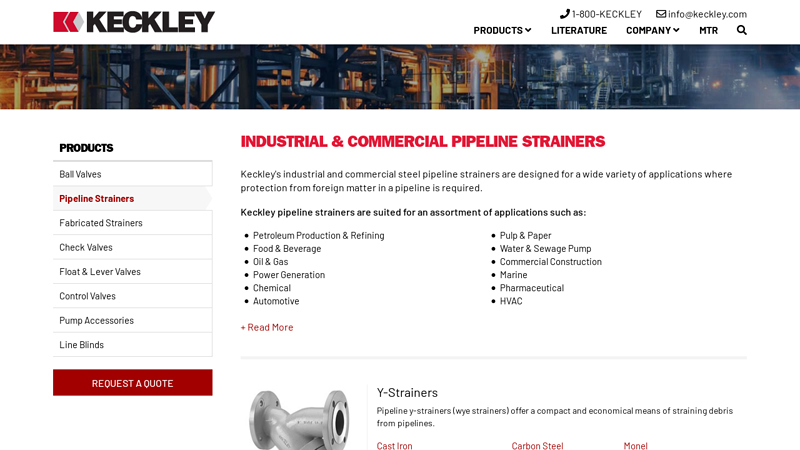 Pipeline Strainers