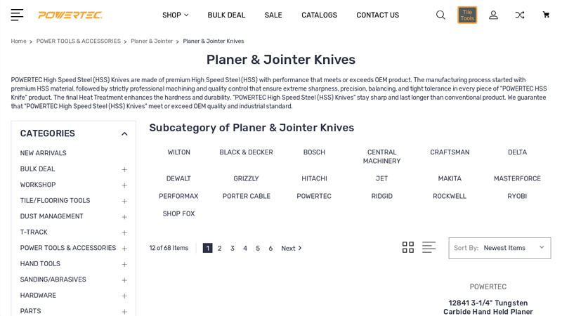 Planer and Jointer Knives