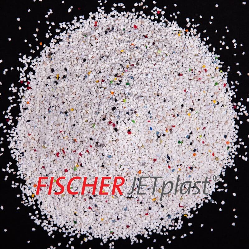 Plastic blast media from the Fischer GmbH