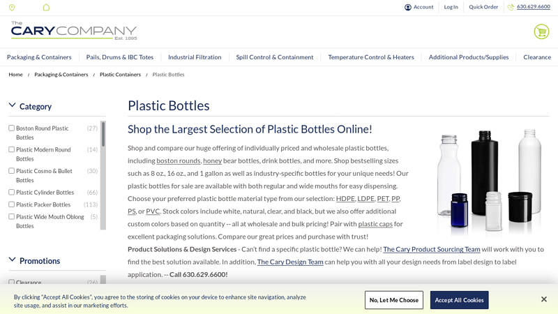 Plastic Bottles For Sale