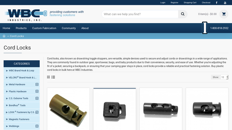 Plastic Cord Locks in Bulk