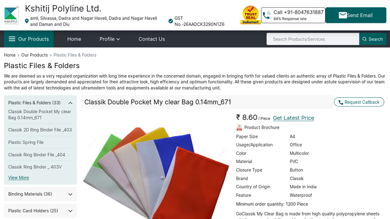 Plastic Files & Folders