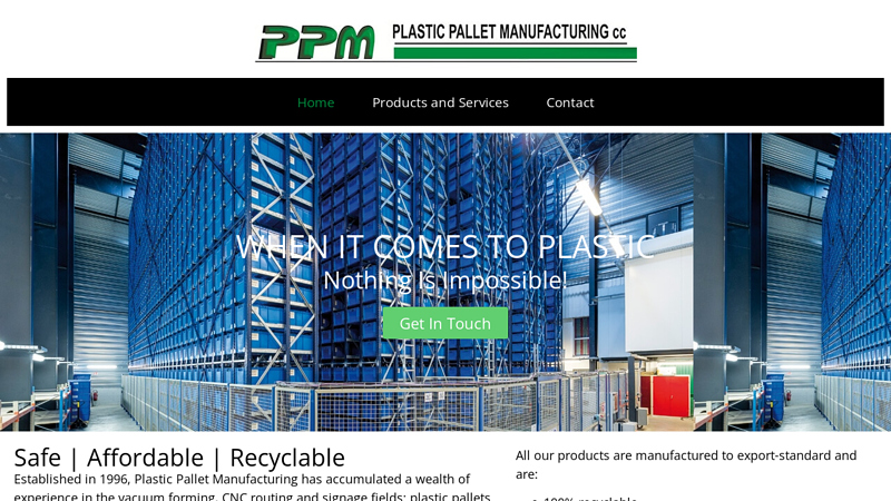 Plastic Pallet Manufacturing: