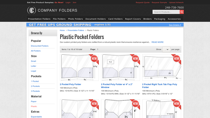 Plastic Pocket Folders