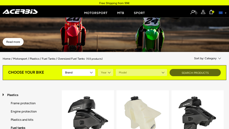 Plastics FUEL TANKS OVERSIZED FUEL TANKS