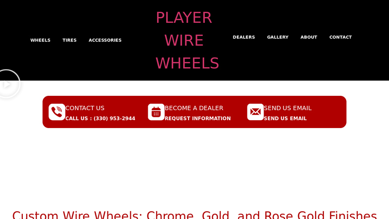 Player Wire Wheels