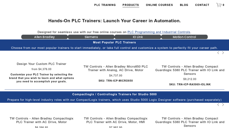 PLC Trainers — TW Controls