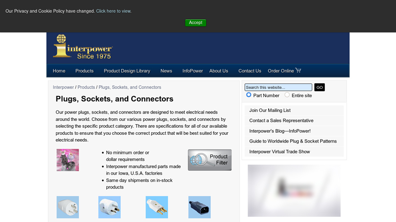 Plugs, Sockets, & Connectors