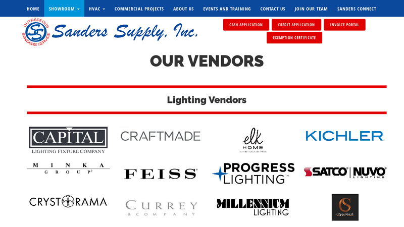 Plumbing, Lighting, and Hardware Vendors